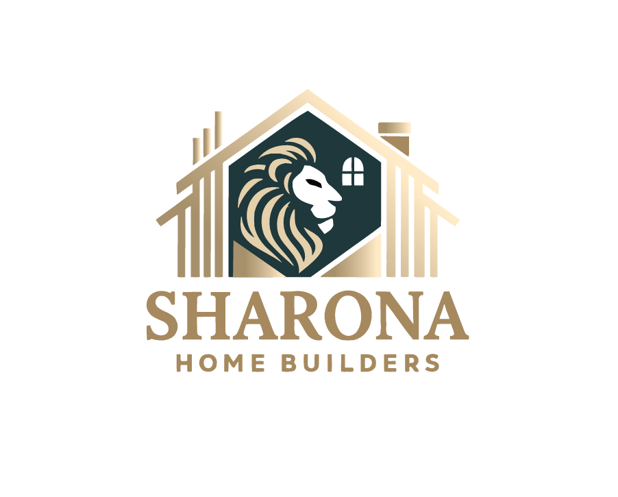 Sharona Home Builders lion and roof logo